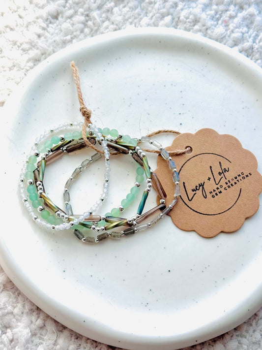 Green + Silver (5-stack)