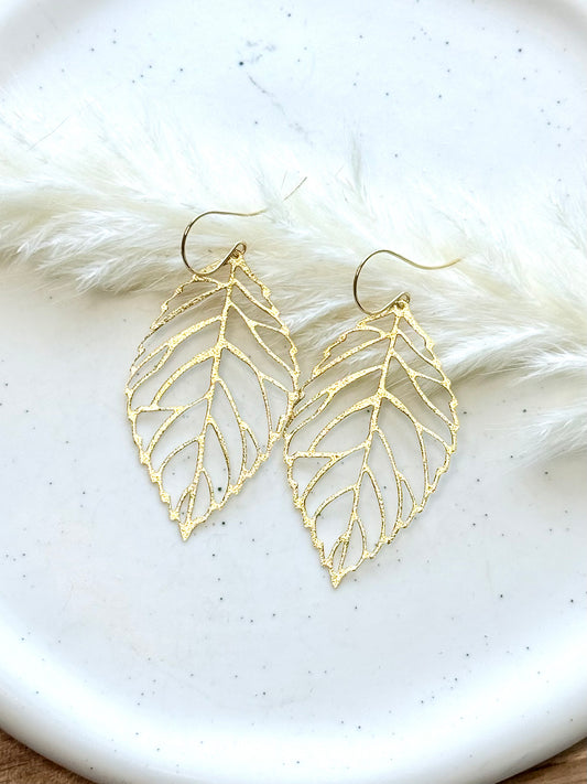 Gold Leaf Earrings