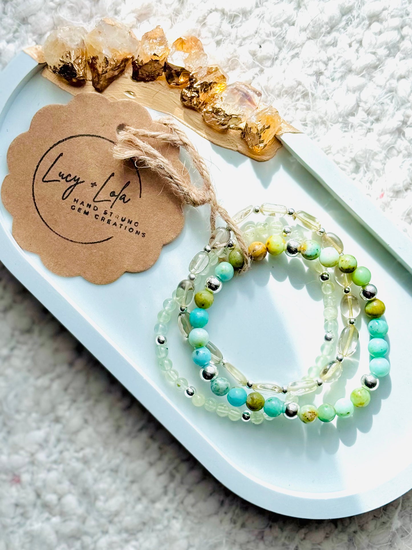 Lemon-Lime + Silver (3-stack)