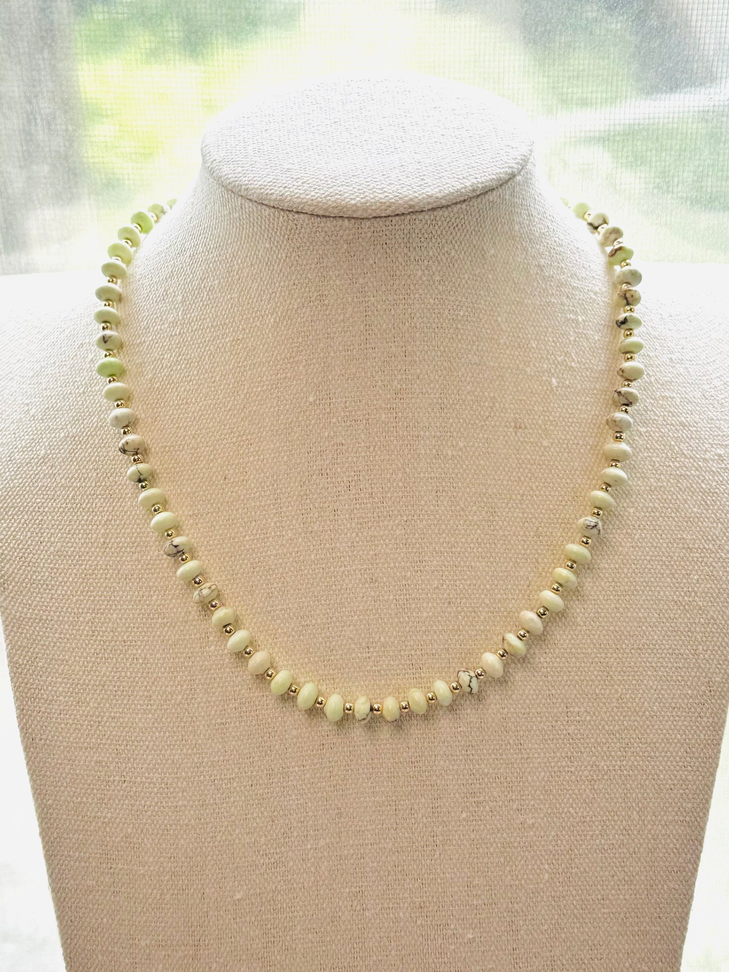 Lemon Chrysoprase Necklace