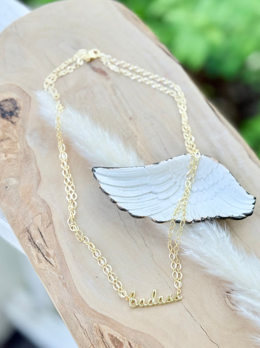 Badass + Gold Duet Chain Necklace