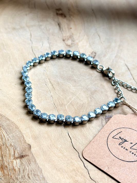 Round Cubic Zirconia Tennis Bracelet