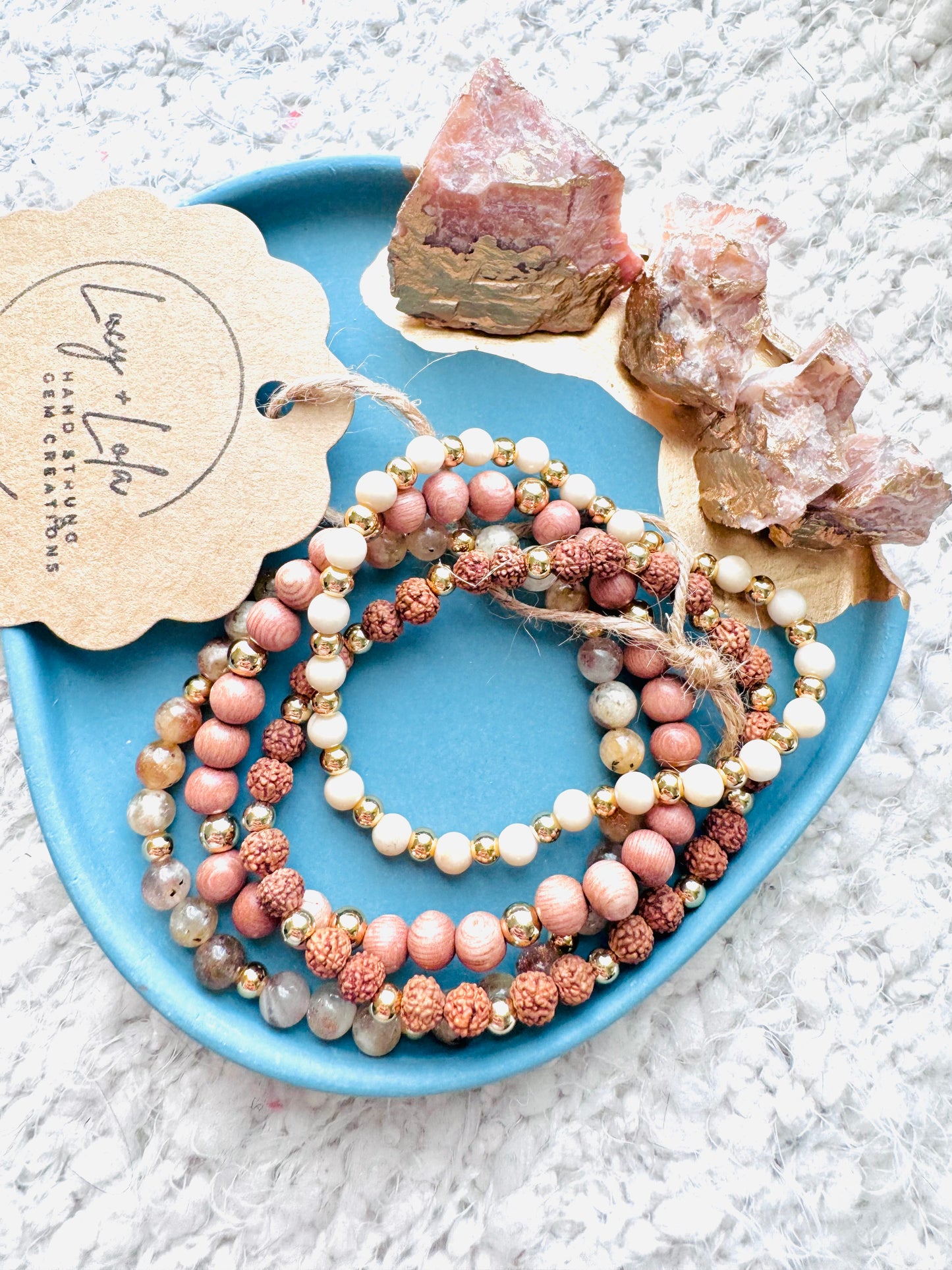 Pink + Gold Stack (4-stack)