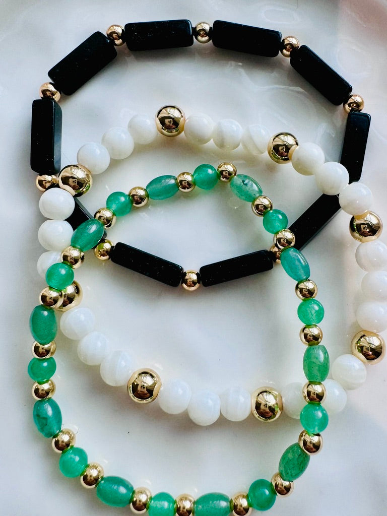 Green + Gold Stack (3-stack)