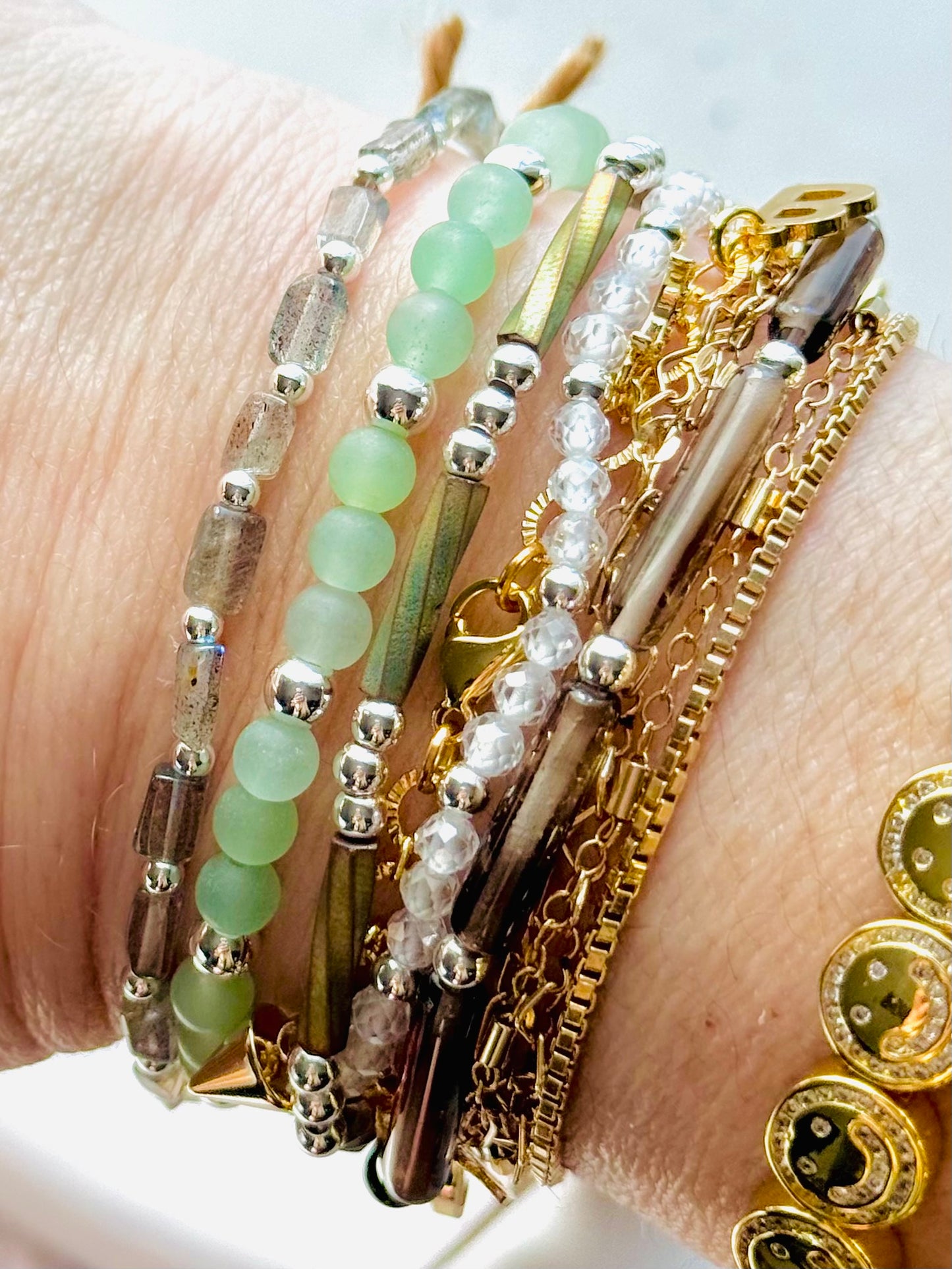 Green + Silver (5-stack)