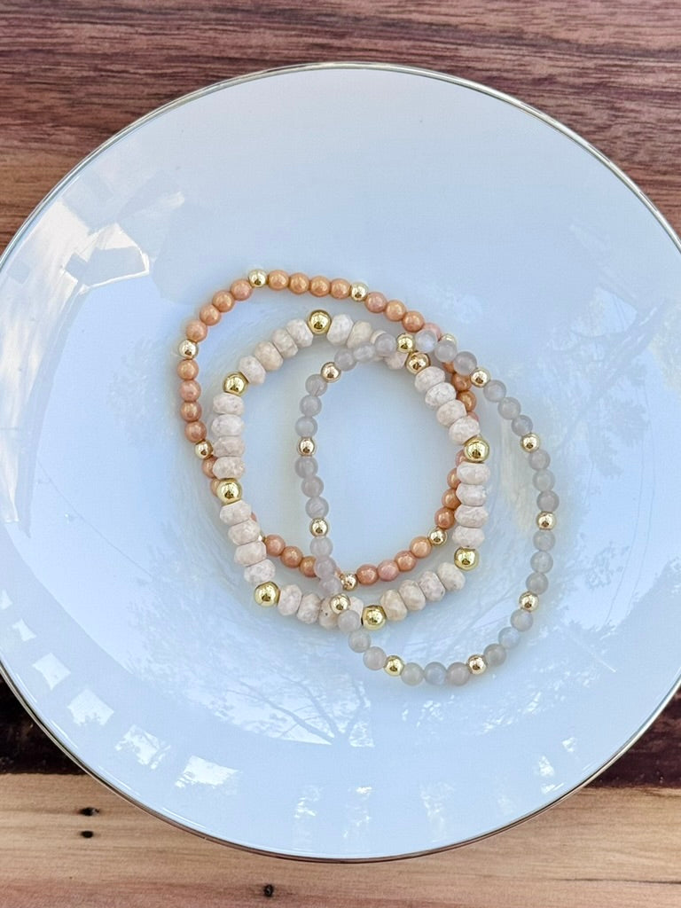 Neutral + Gold Stack