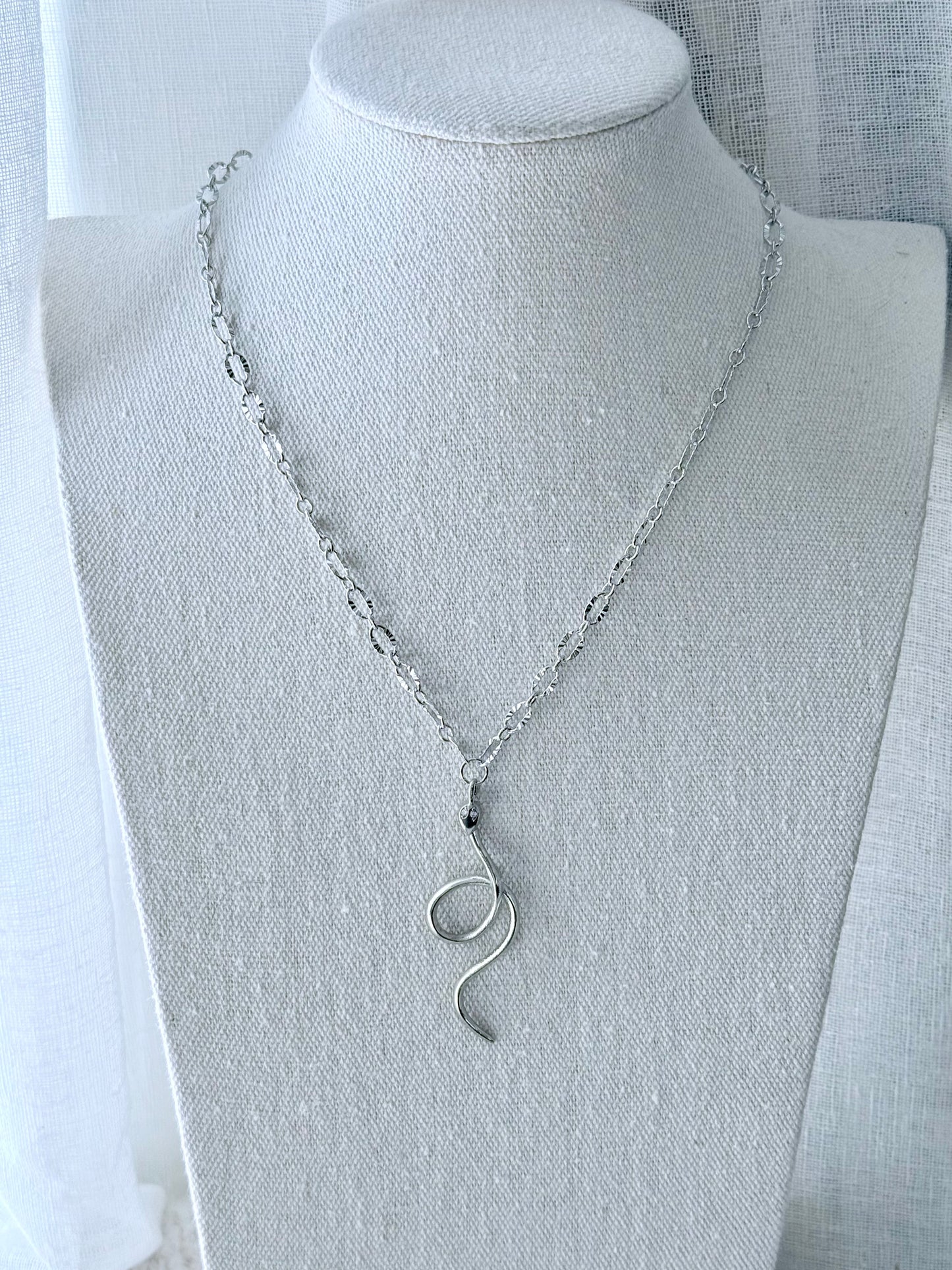 Silver Snake Chain Necklace