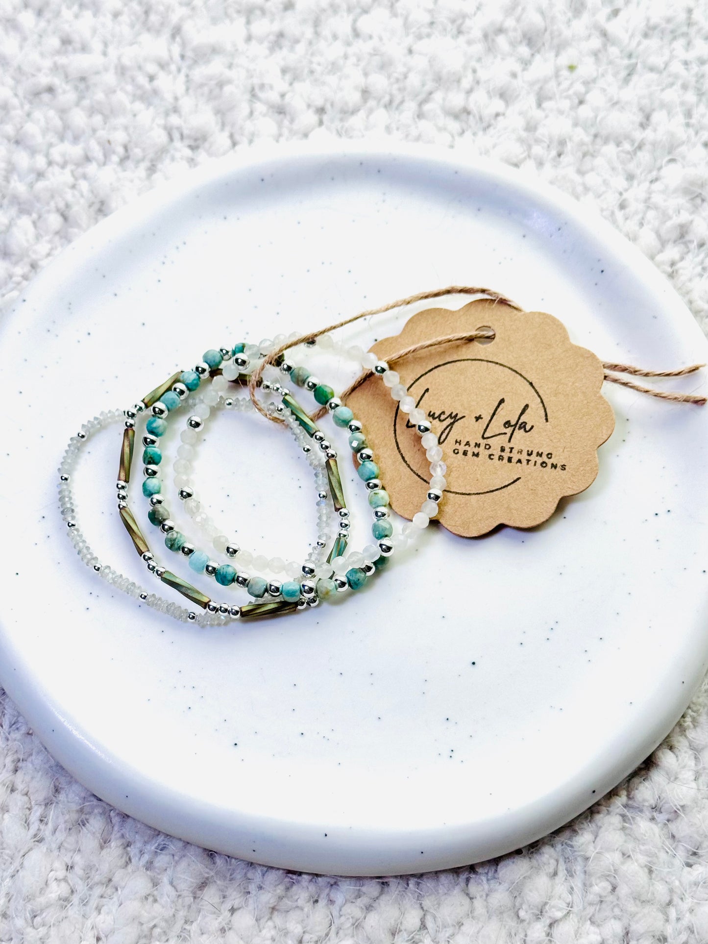 Teal + Silver (4-stack)