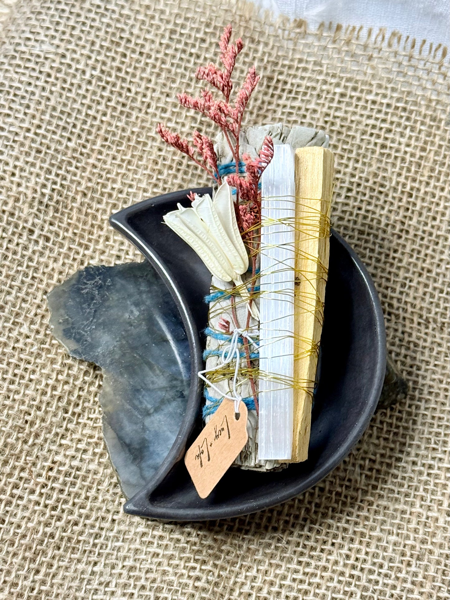 Sage, Selenite + Palo Santo Bundle