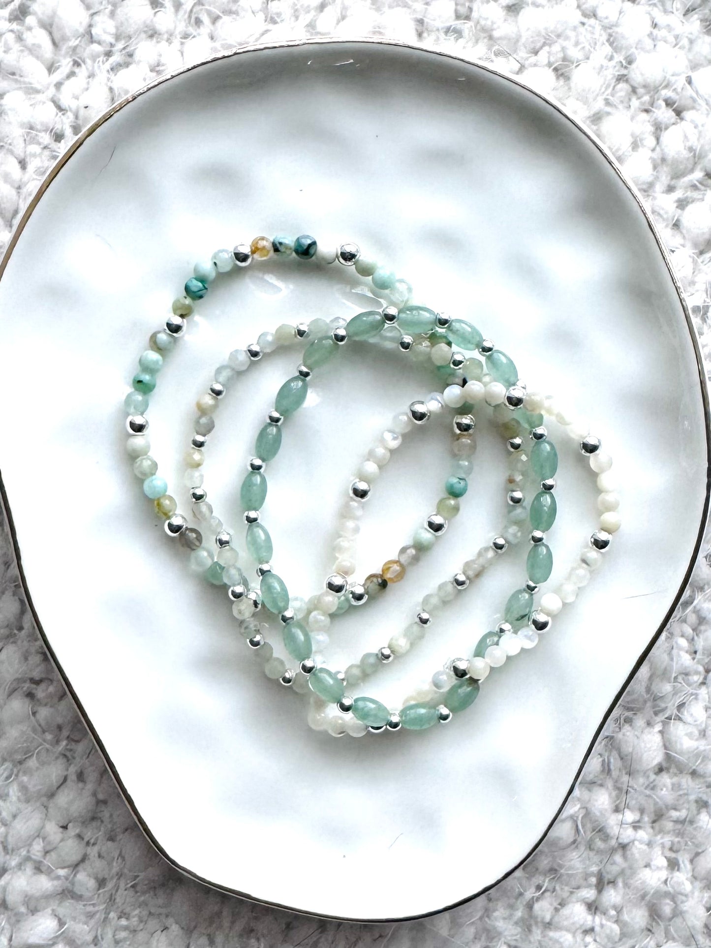 Light Green  + Silver Stack (4-stack)