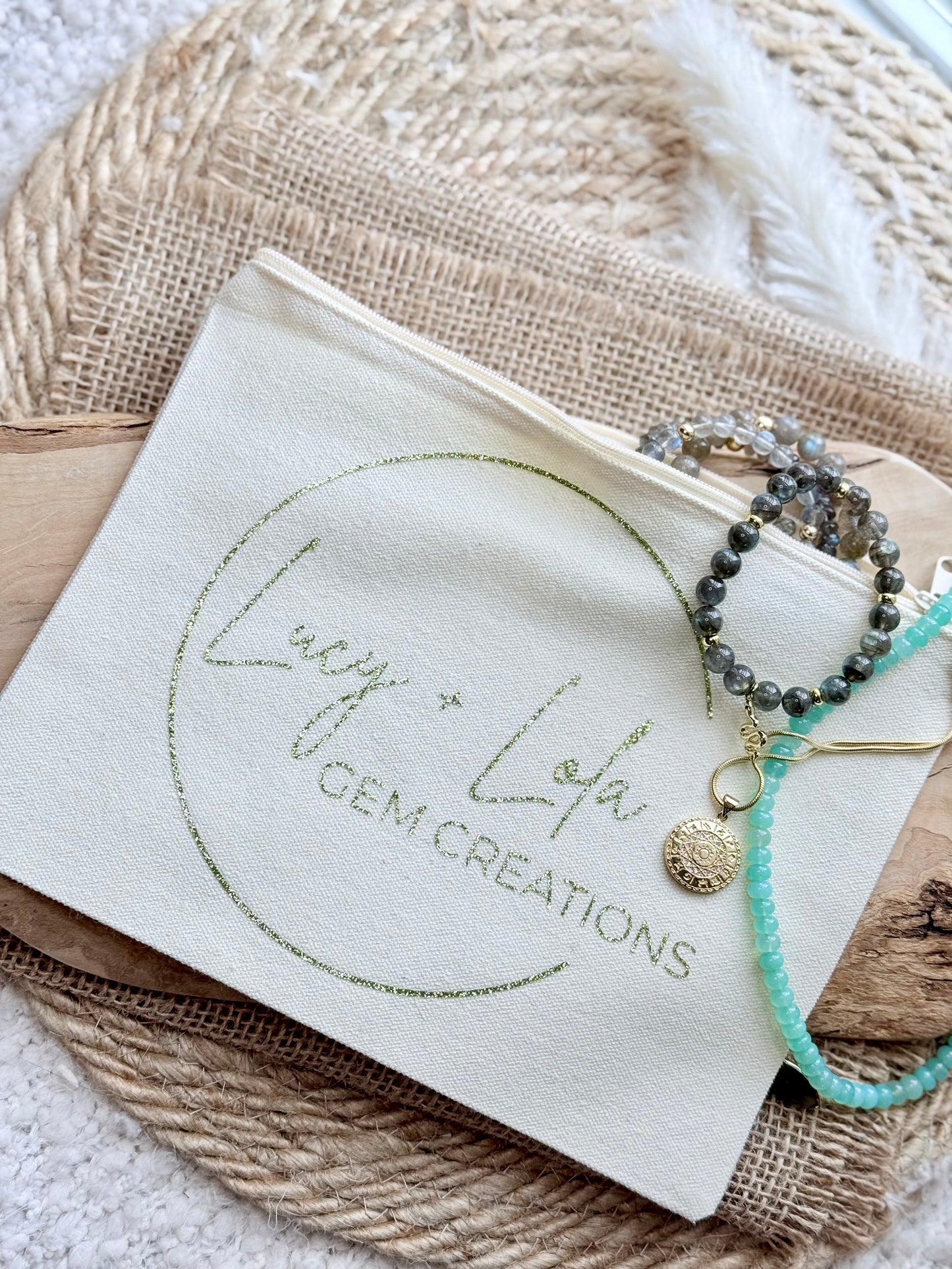 Lucy + Lola Large Canvas Pouch