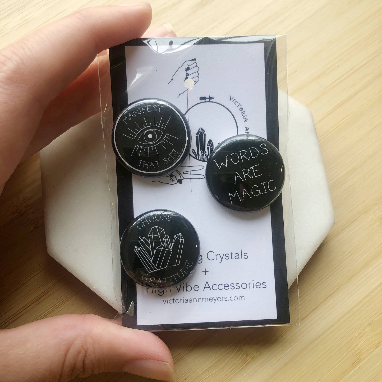 Monochrome Pin Pack (Black)