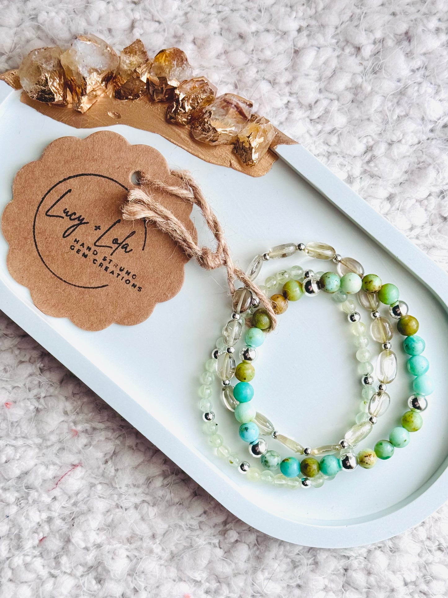 Lemon-Lime + Silver (3-stack)