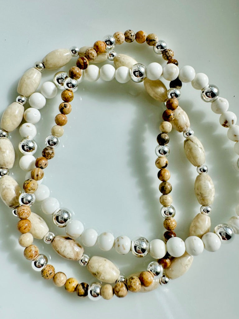 Neutral + Silver Stack (3-stack)