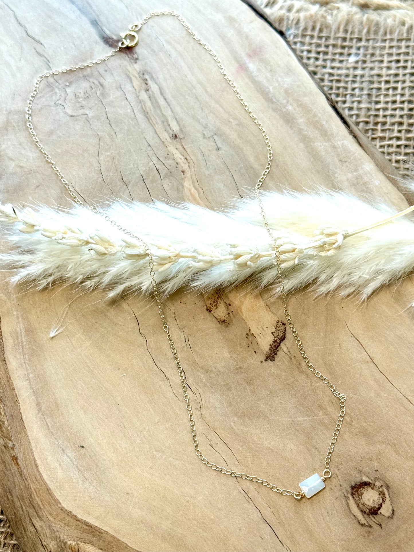 Australian Opal + Gold Filled Necklace