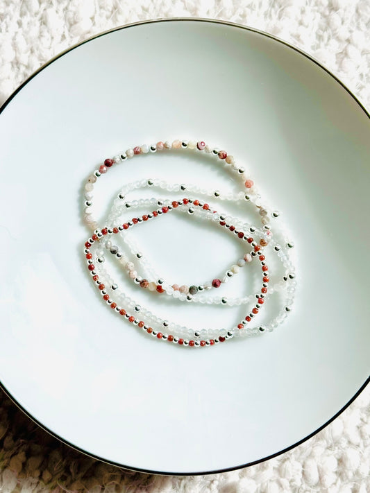 Red + Grey Silver Stack (4-stack)