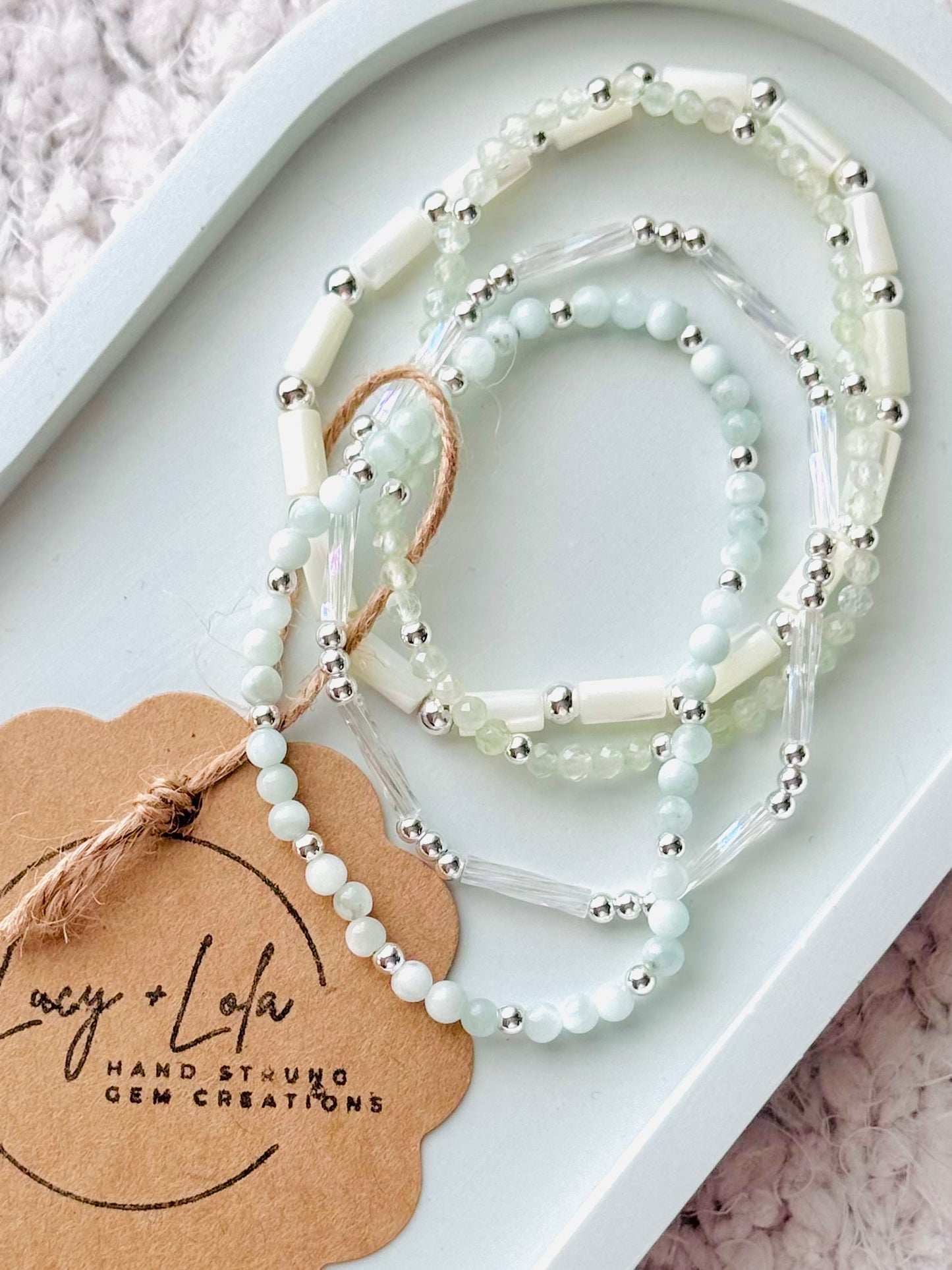 Light Green + Silver (4-stack)