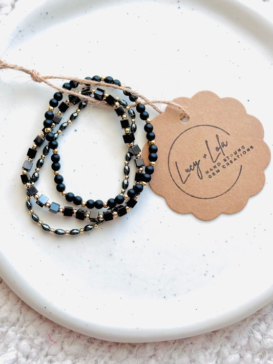 Black + Gold Stack (3-stack)