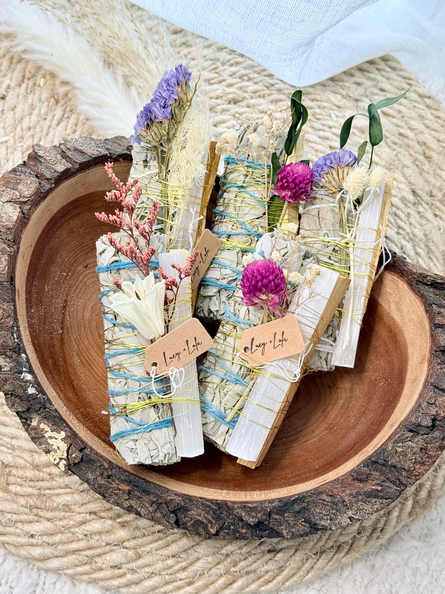 Sage, Selenite + Palo Santo Bundle