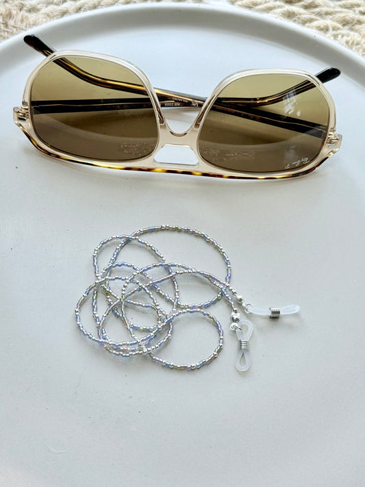 Iridescent Lavender + Silver Glasses Strap