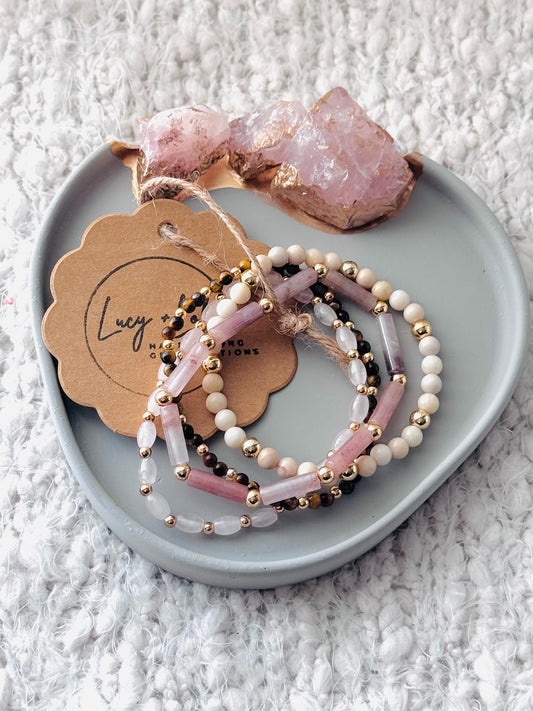 Mauve + Gold (4-stack)