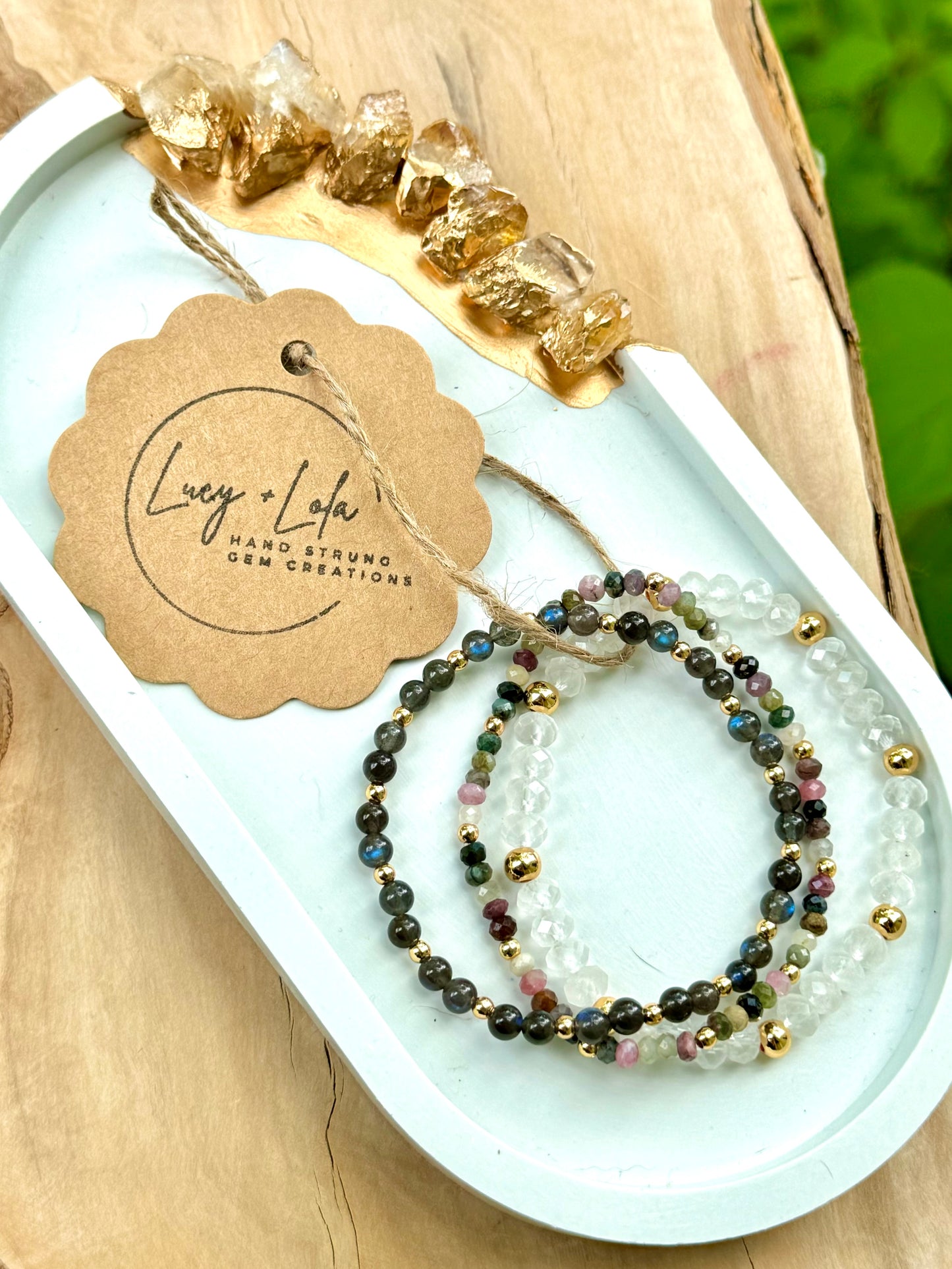 Bright Neutrals in Gold (3-stack)