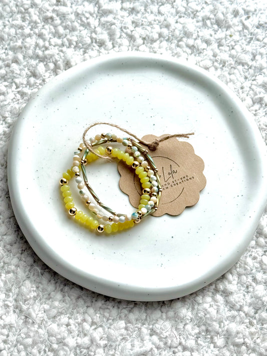 Olive + Gold Stack (3-stack)