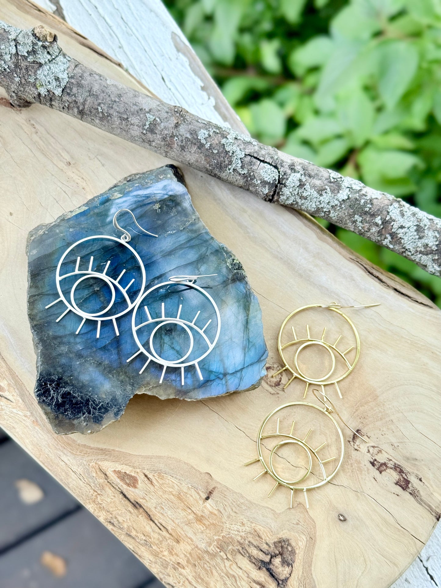 Round Evil Eye Earrings