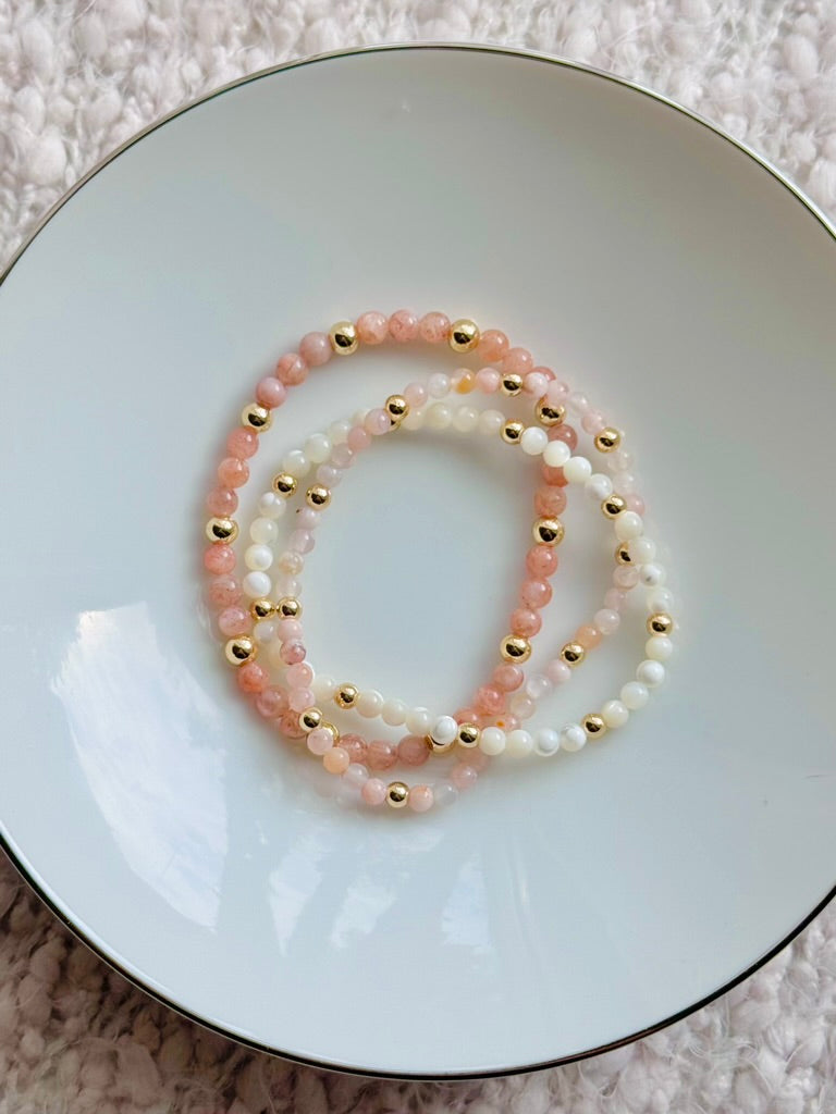 Pinks + Gold Stack (3-stack)