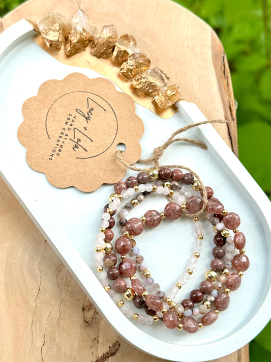 Mauve + Gold Stack (4-stack)