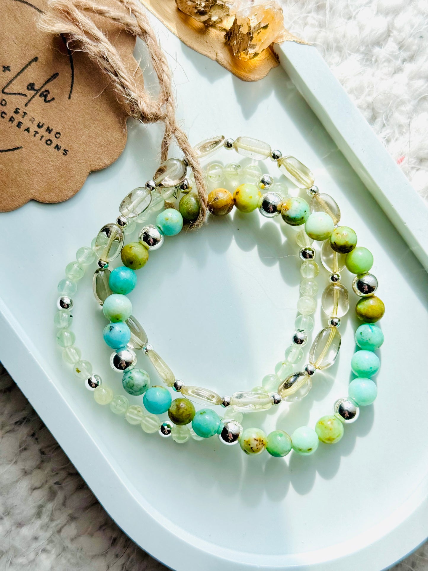 Lemon-Lime + Silver (3-stack)