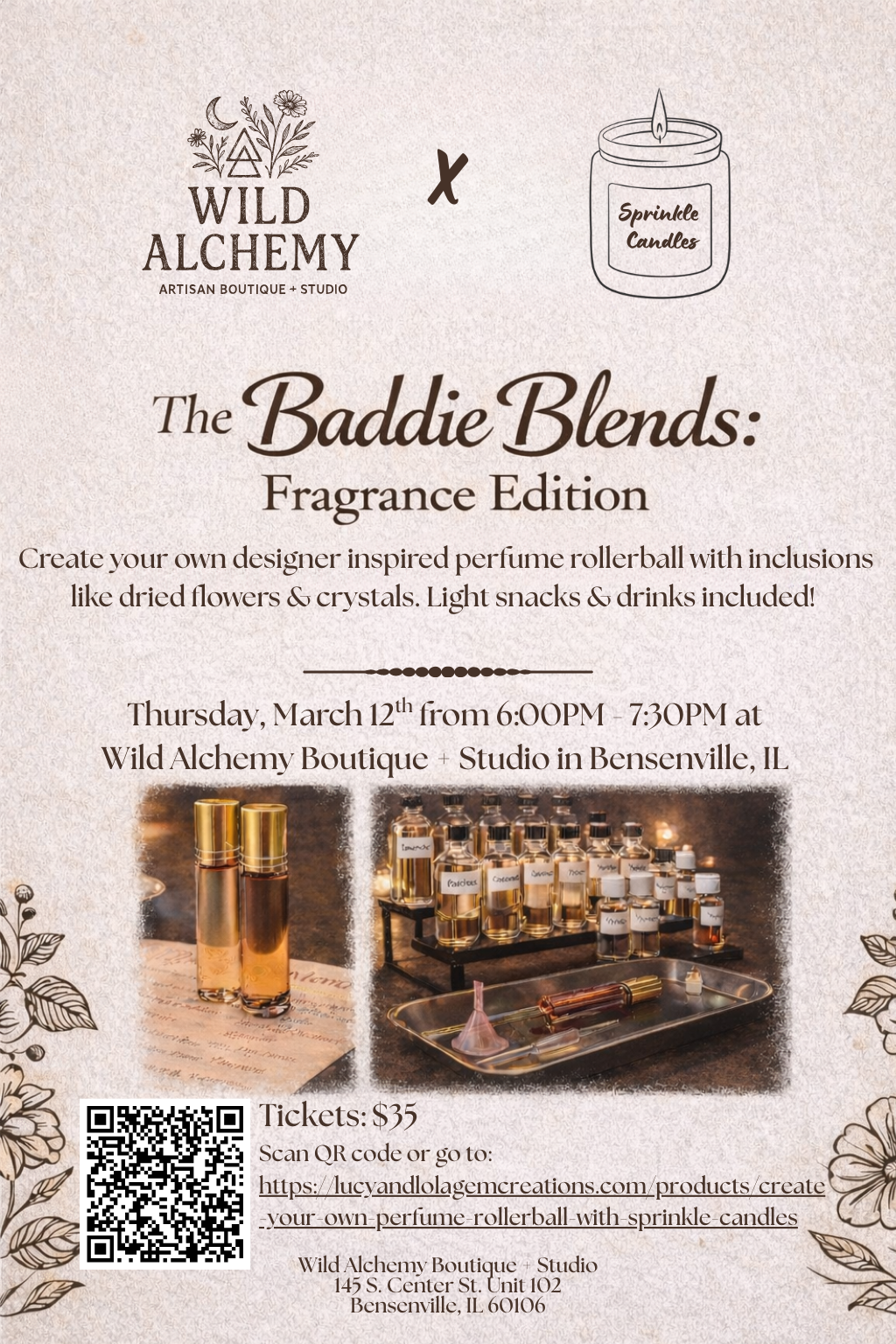 Create Your Own Perfume Rollerball with Sprinkle Candles