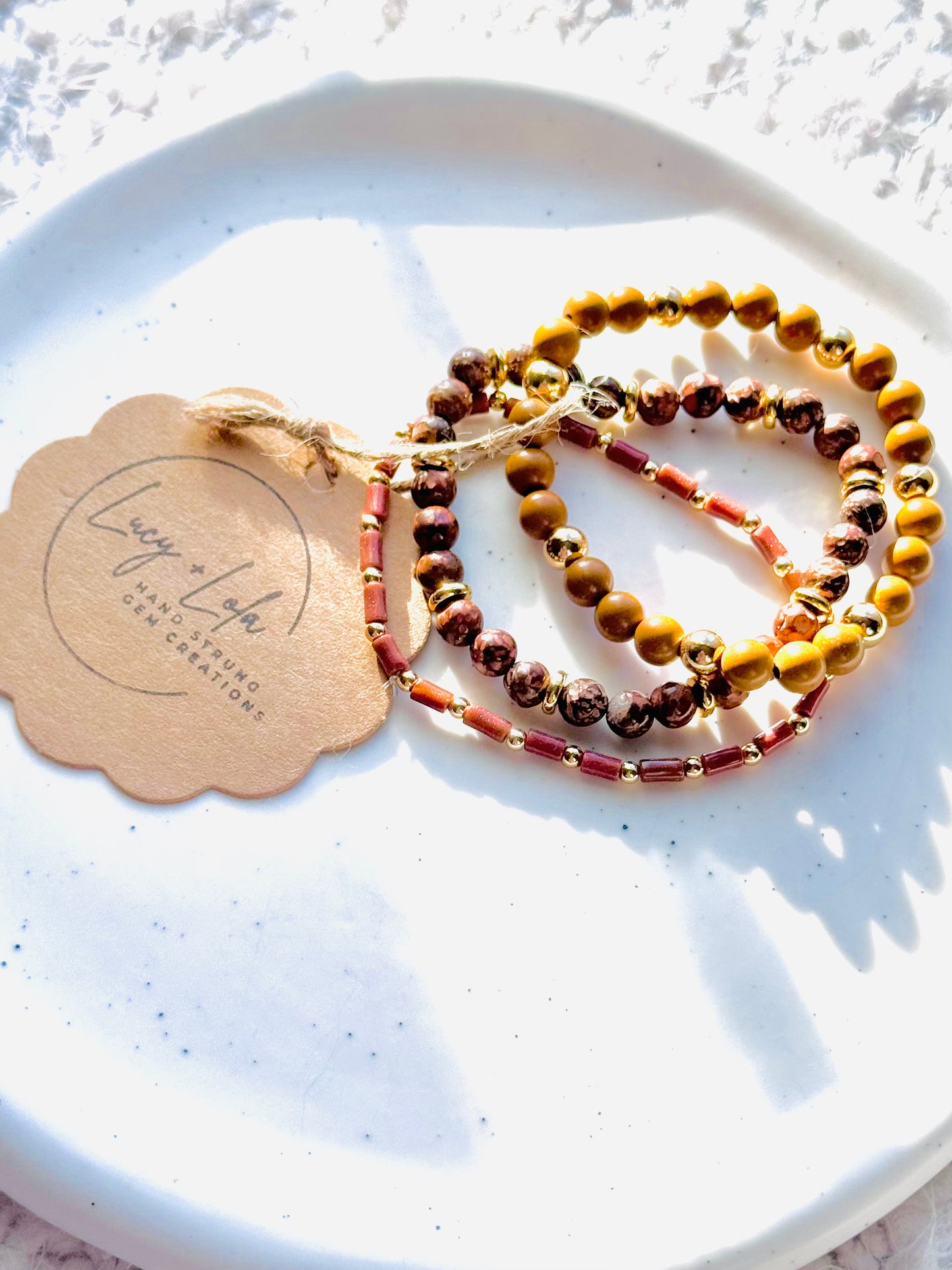 Brown + Gold (3-stack)