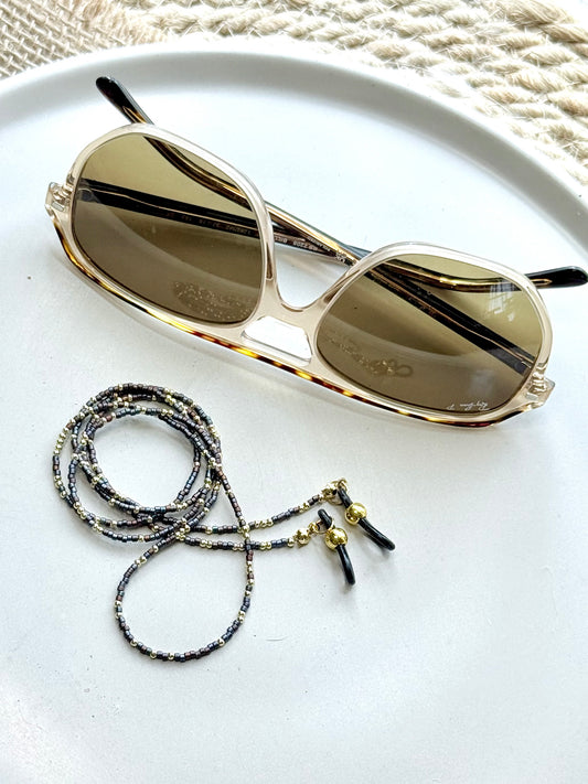 Iridescent Purple + Gold Glasses Strap