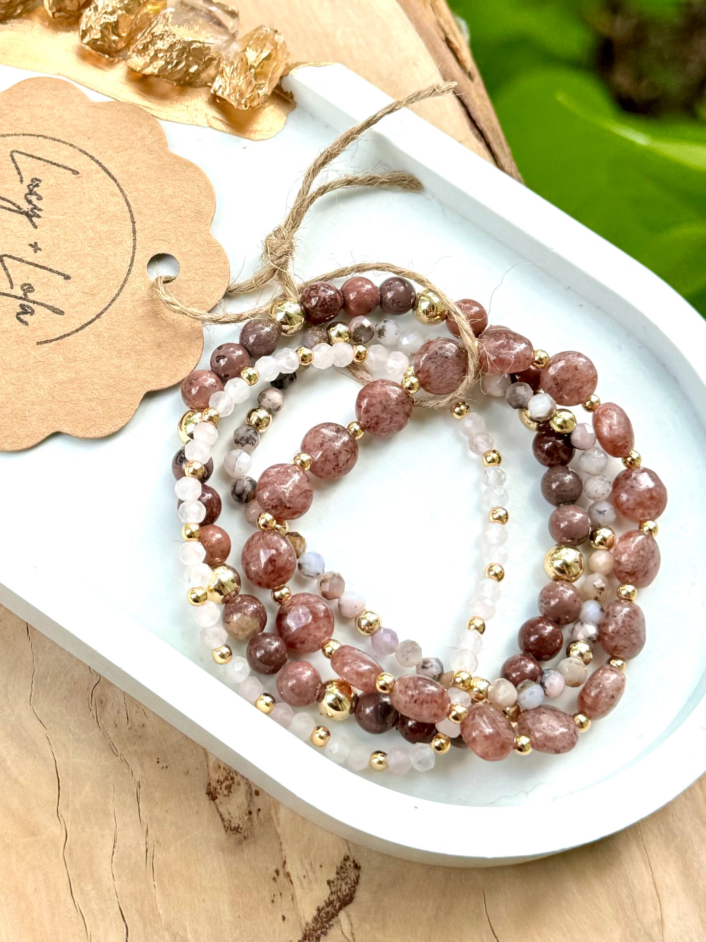 Mauve + Gold Stack (4-stack)