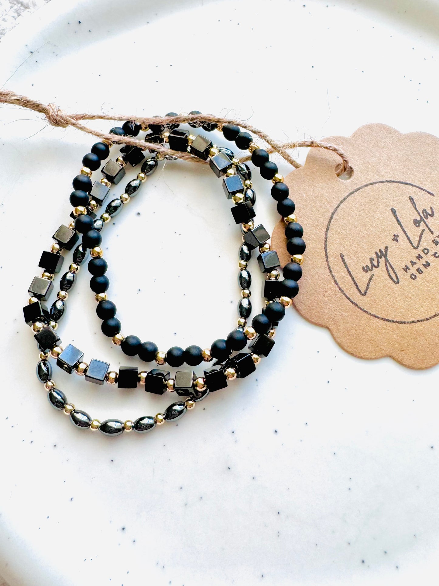 Black + Gold Stack (3-stack)