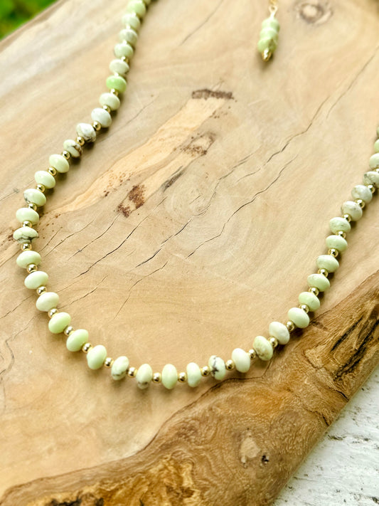 Lemon Chrysoprase Necklace