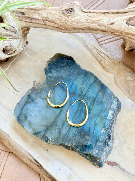 Open Hoop Stainless Steel Earrings