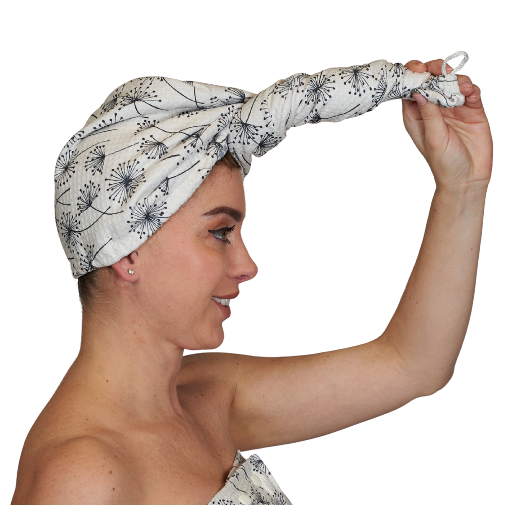 Whispers - Hair Towel Wrap (Double Sided)