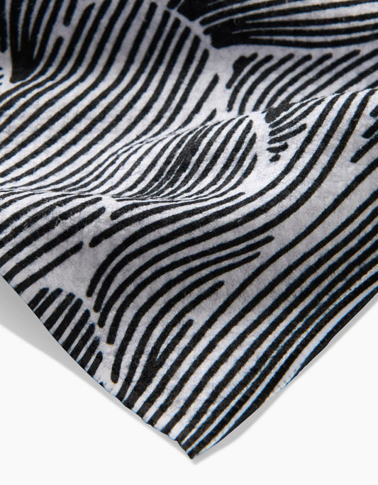 Geometry Tea Towel - Posh Petals Fresh Linen