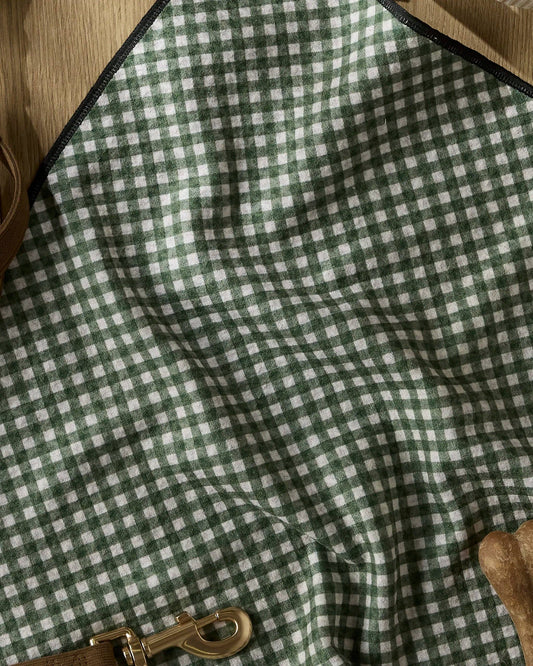 Geometry Bramble Green Paw Towel