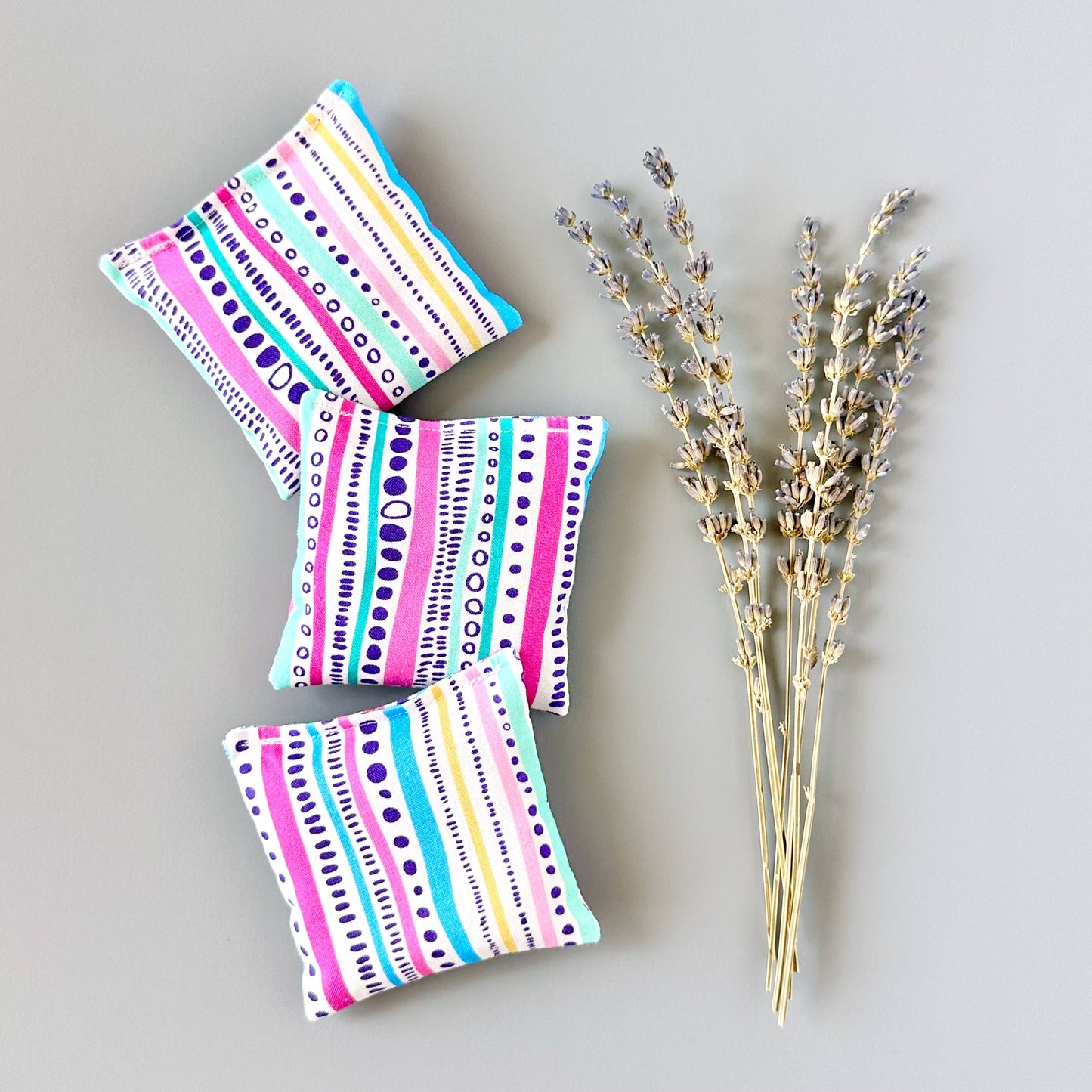 Set of 3 Organic Lavender Sachets