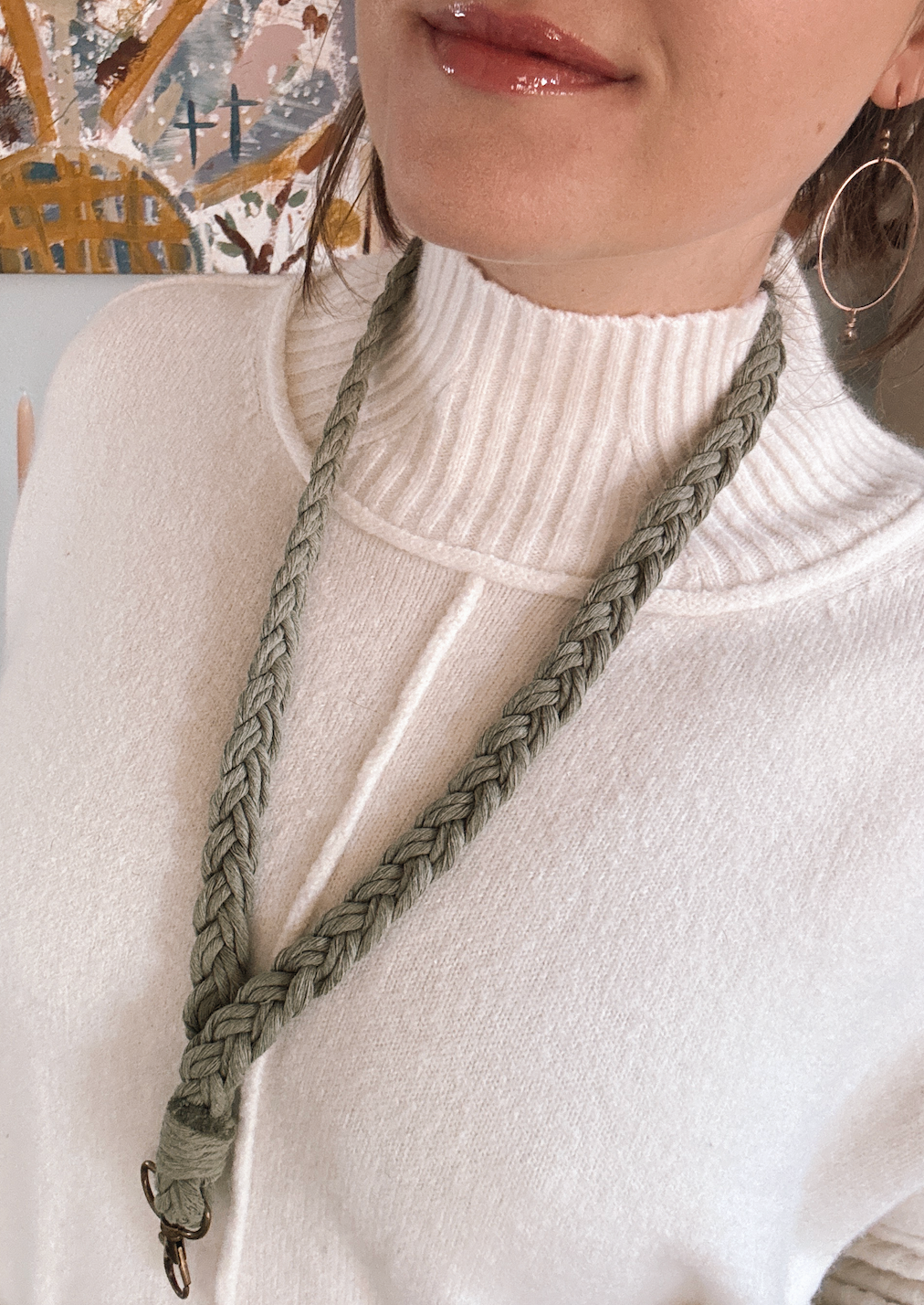 Boho Lanyard + Badge ID Holder