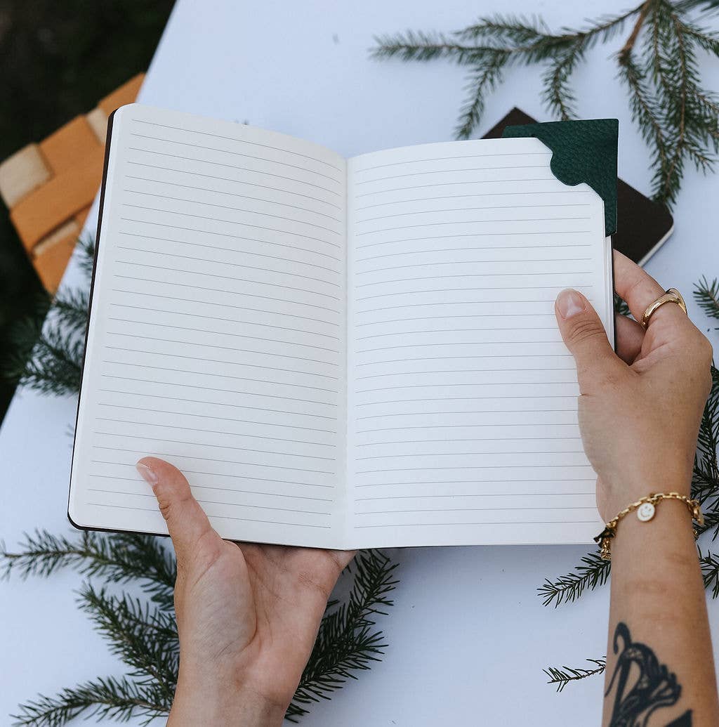 Leather Bookmark Corner