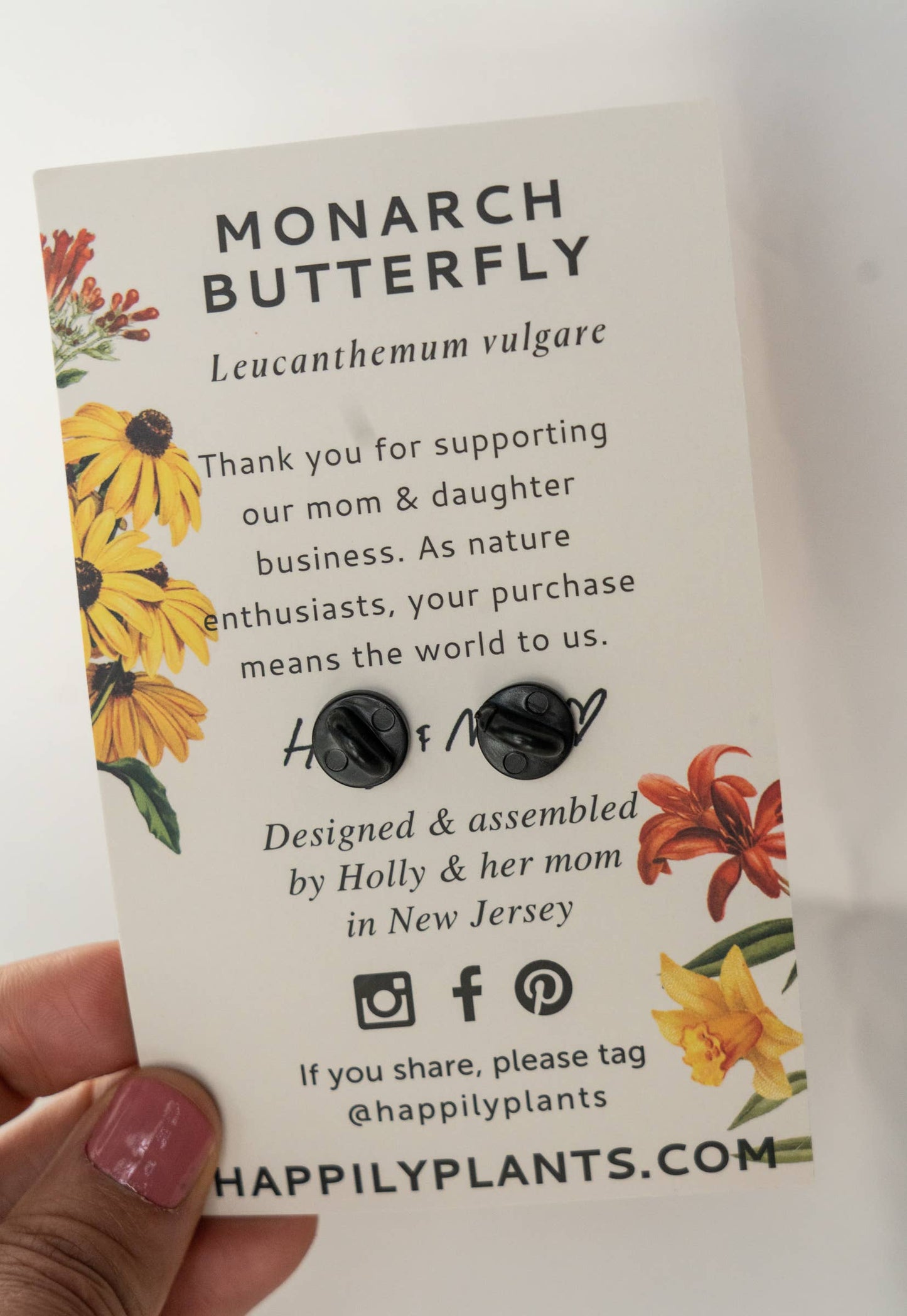 Monarch Butterfly Lapel Pin