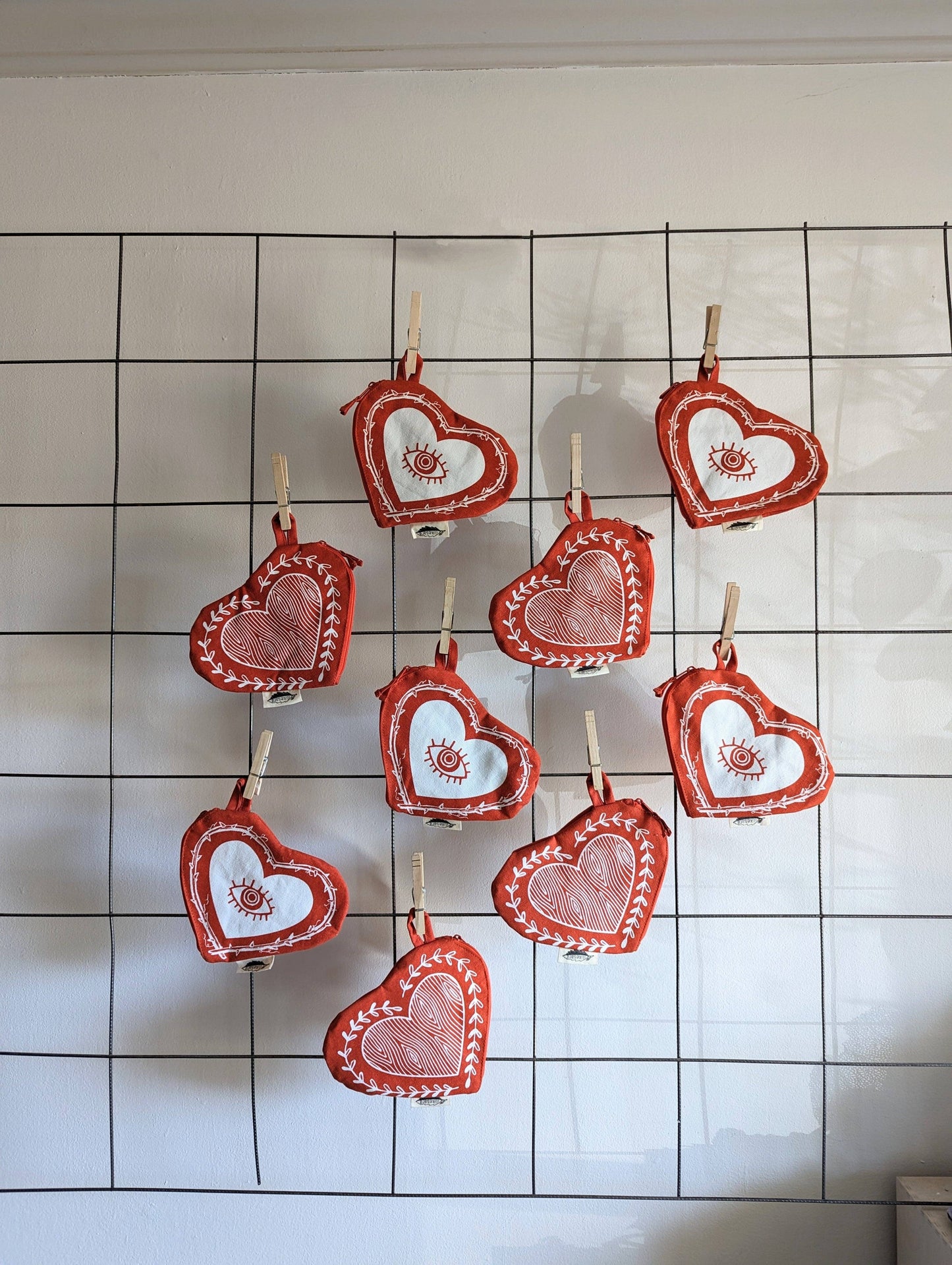 Heart Zippered pouch