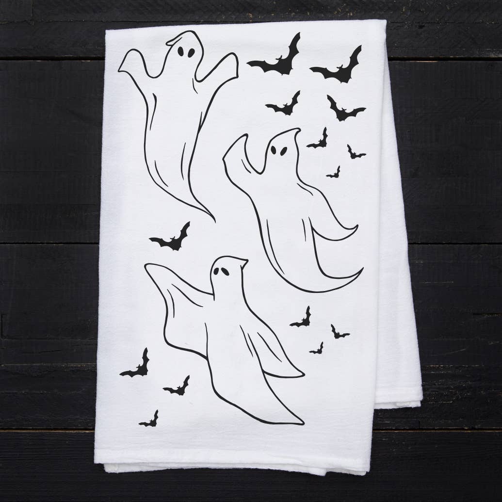 Ghosts Tea Towel