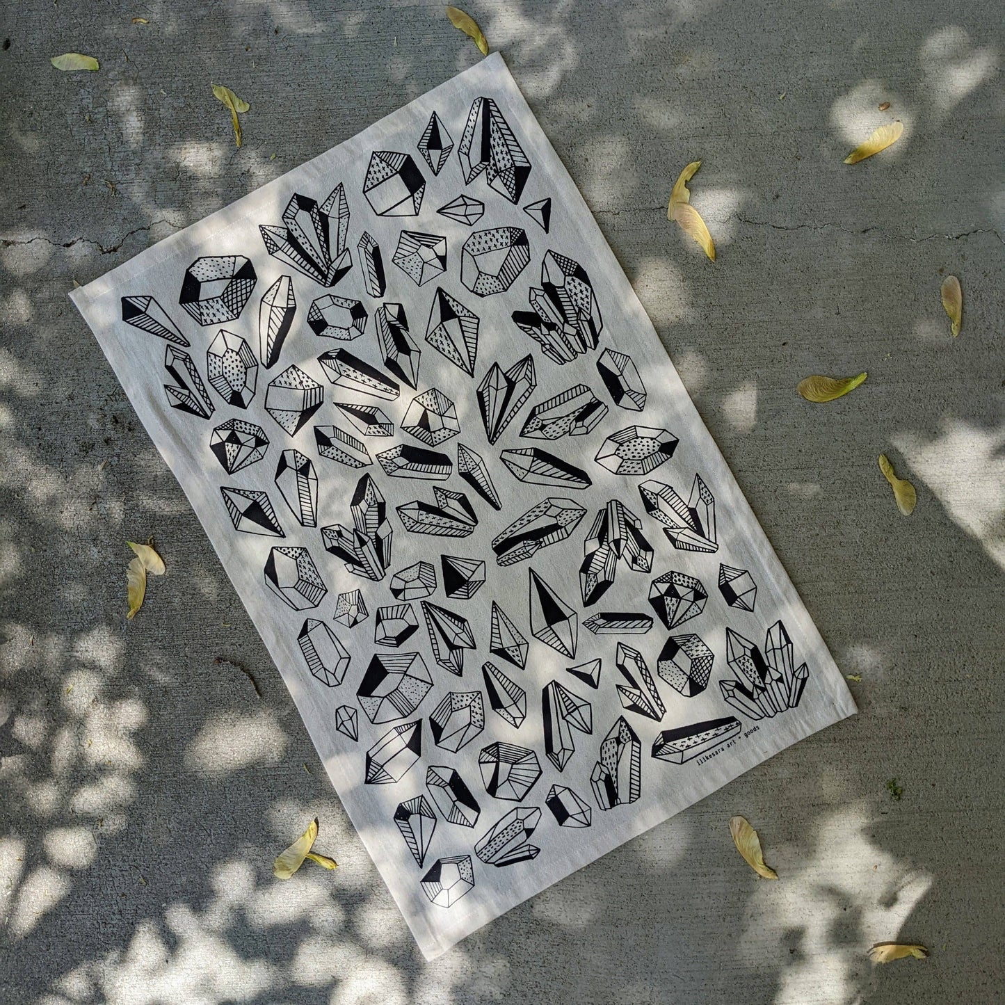 Tea towel | gem - crystal pattern