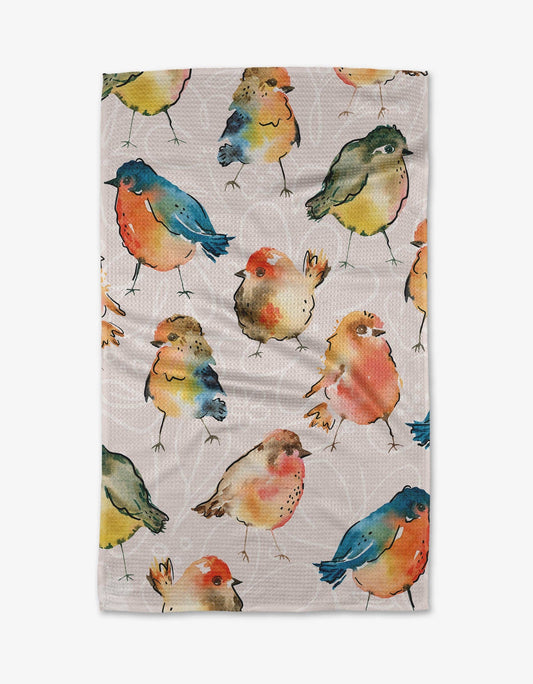 Geometry Tea Towel - Tweet Tweet