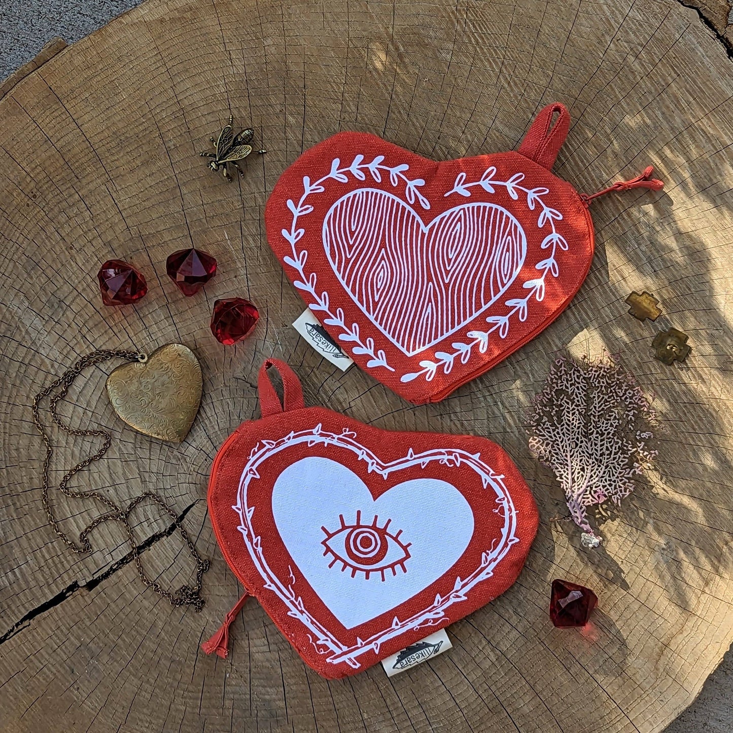 Heart Zippered pouch